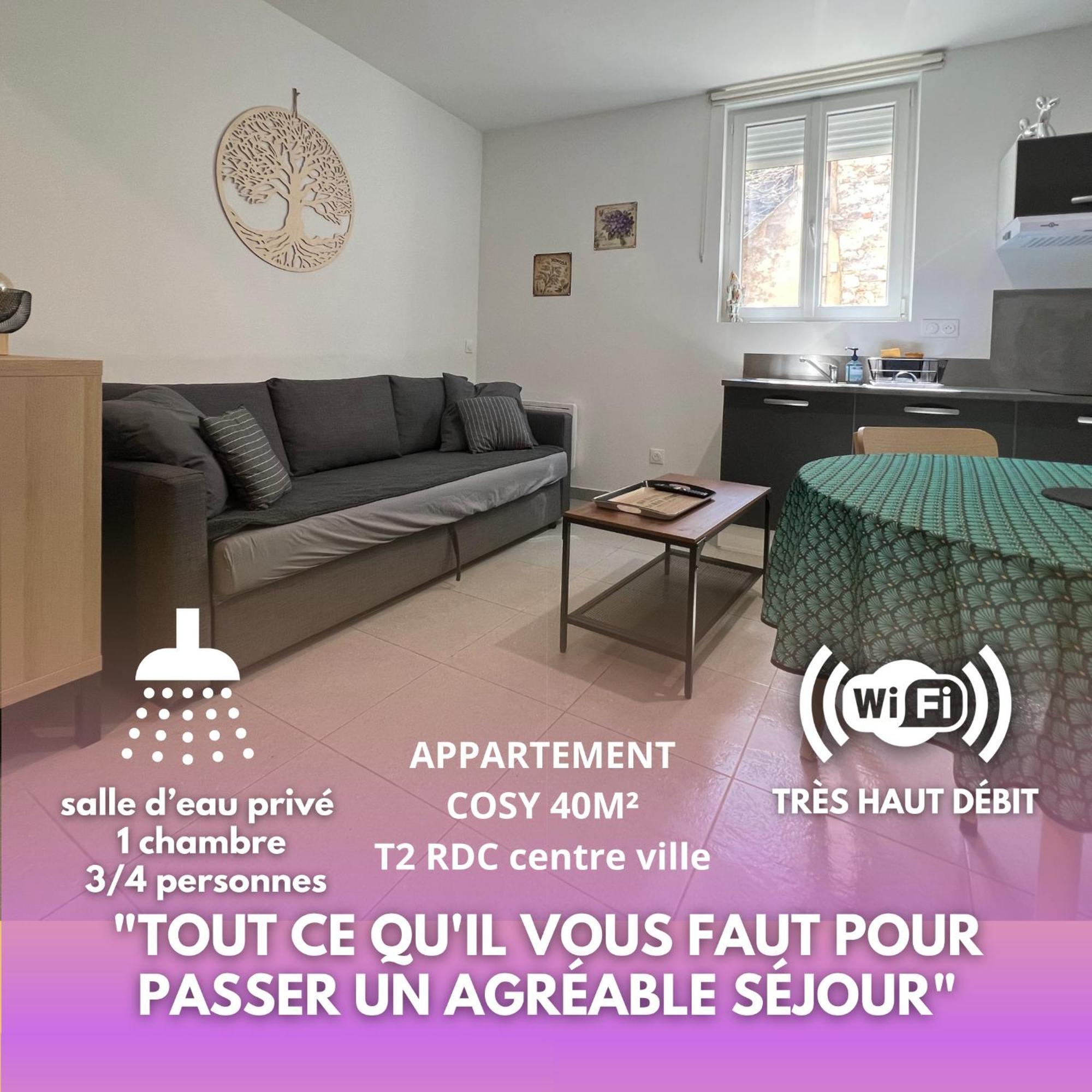 Fenix Appartement T2 40 M2 Cosy Rdc Plein Centre Ville Pierrelatte Dış mekan fotoğraf
